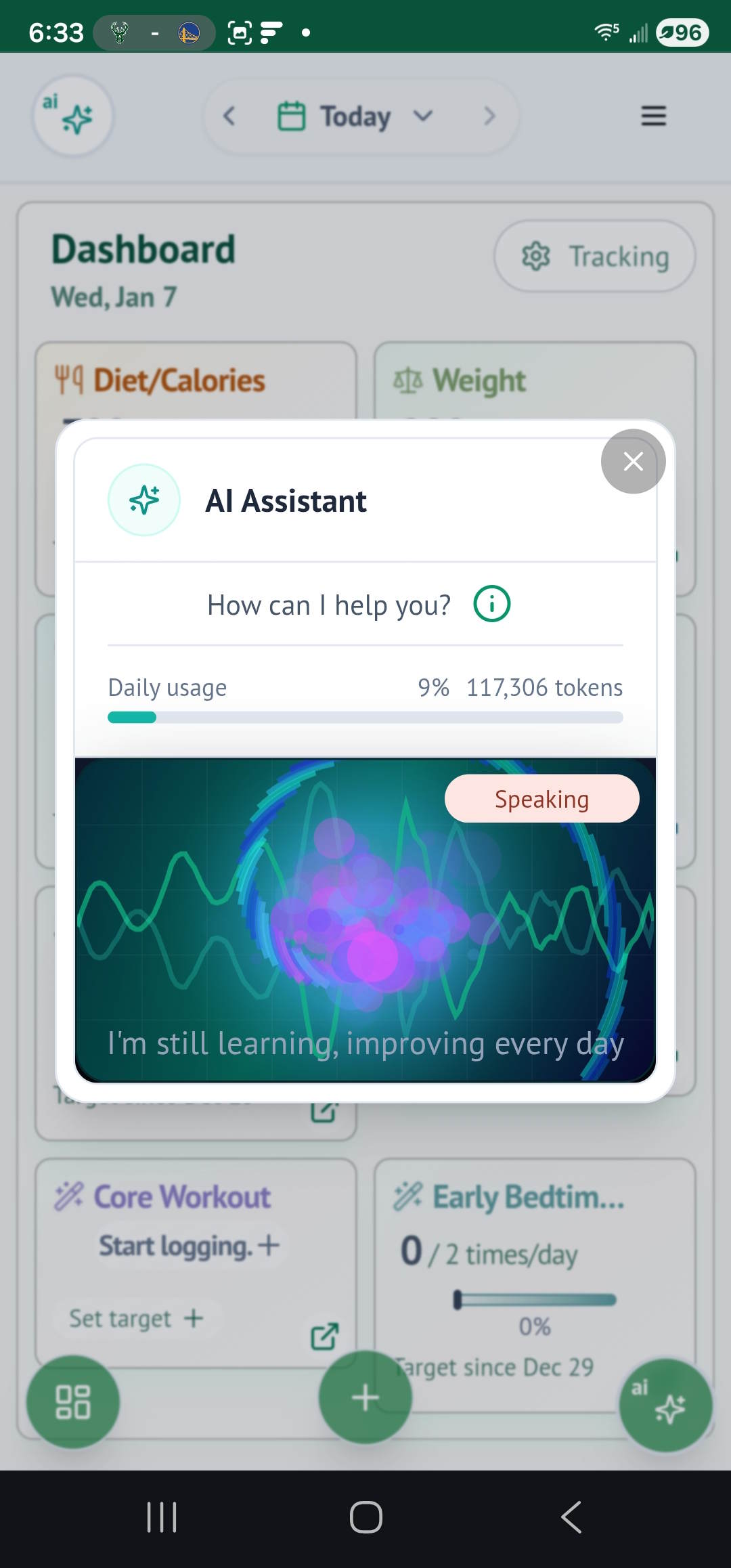 Vital Log AI diet tracking preview